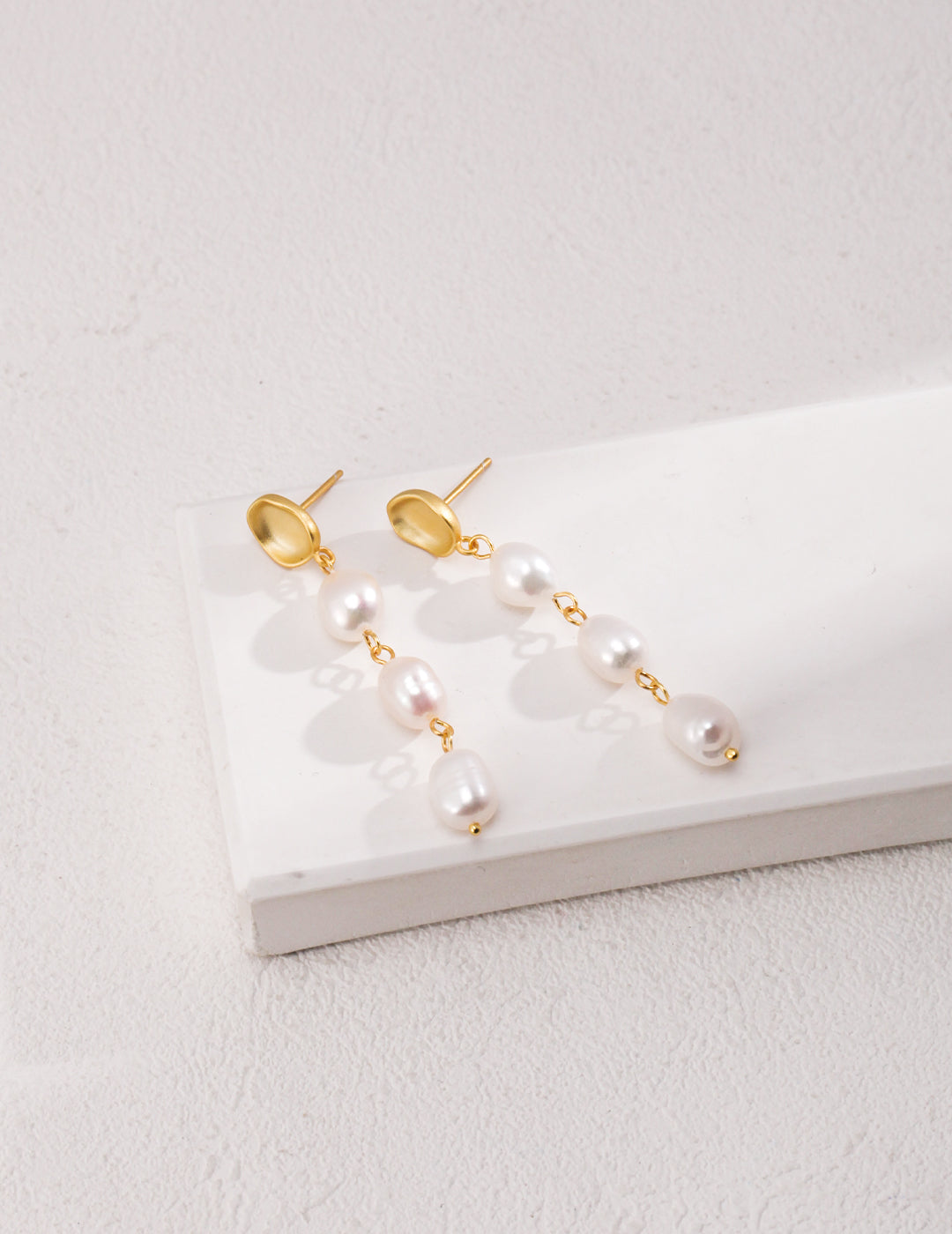 Rain Drop Baroque Pearl Earrings